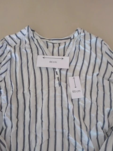 Blouse Promod - S - Blauw - Gestreept – photo 2